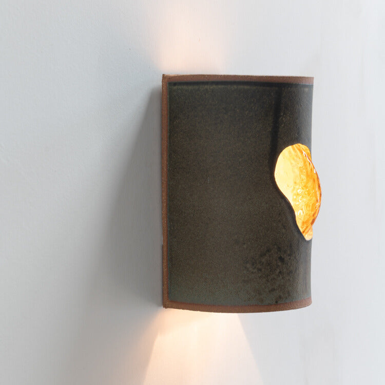 Olive Wall Sconce with Glass