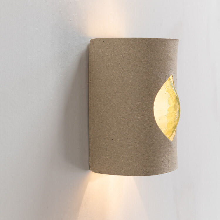 Sand Wall Sconce with Glass