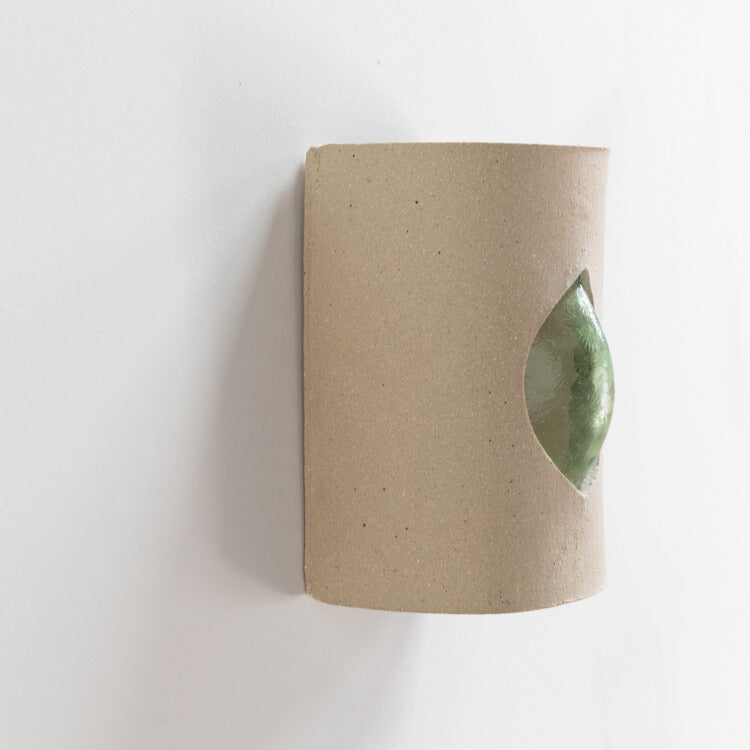 Sand Wall Sconce with Glass