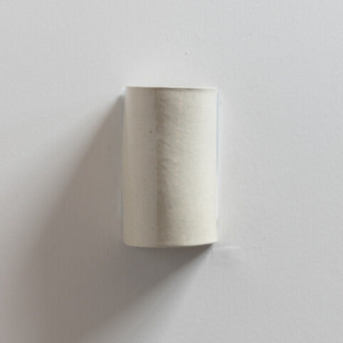 Stone Wall Sconce handcrafted ceramic wall light Australia with smooth stone-like ceramic finish on white background